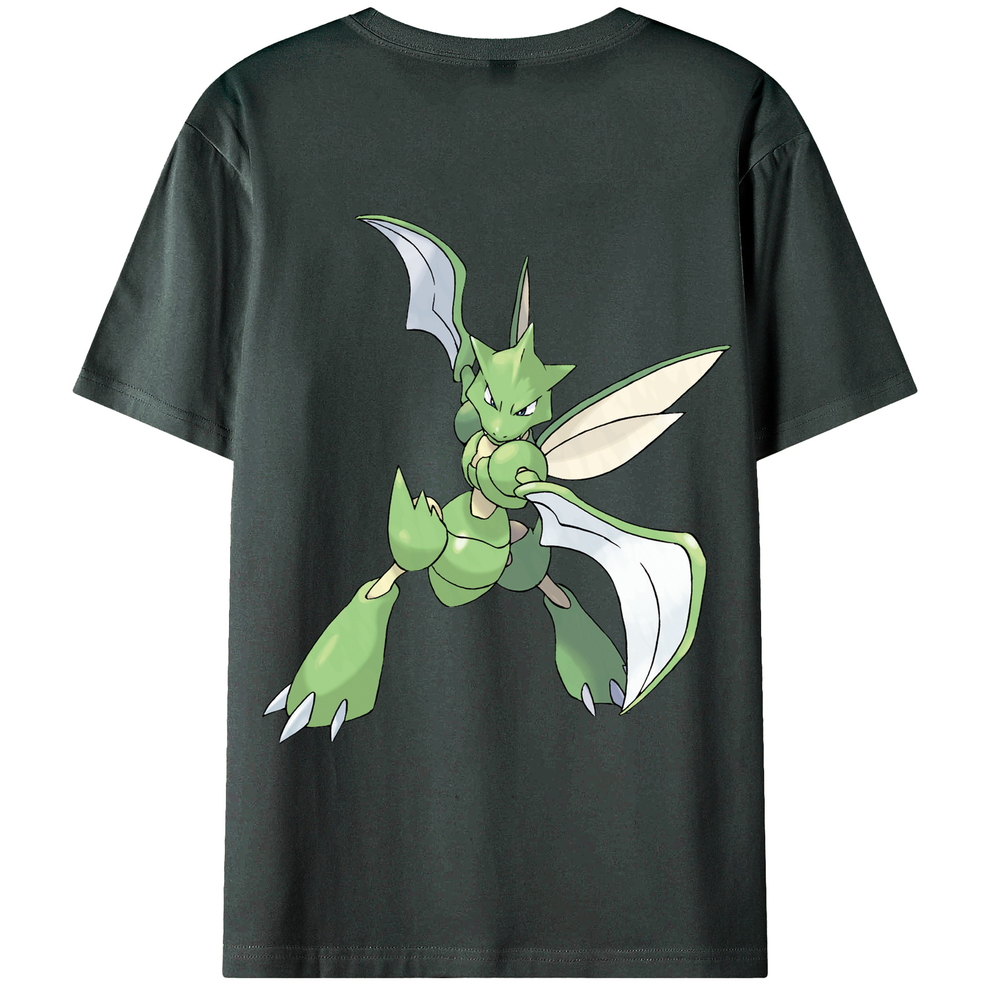 （画像用） ポケットモンスター Pokémon 綿100％ メンズ半袖Tシャツ（バックプリント） 通気性